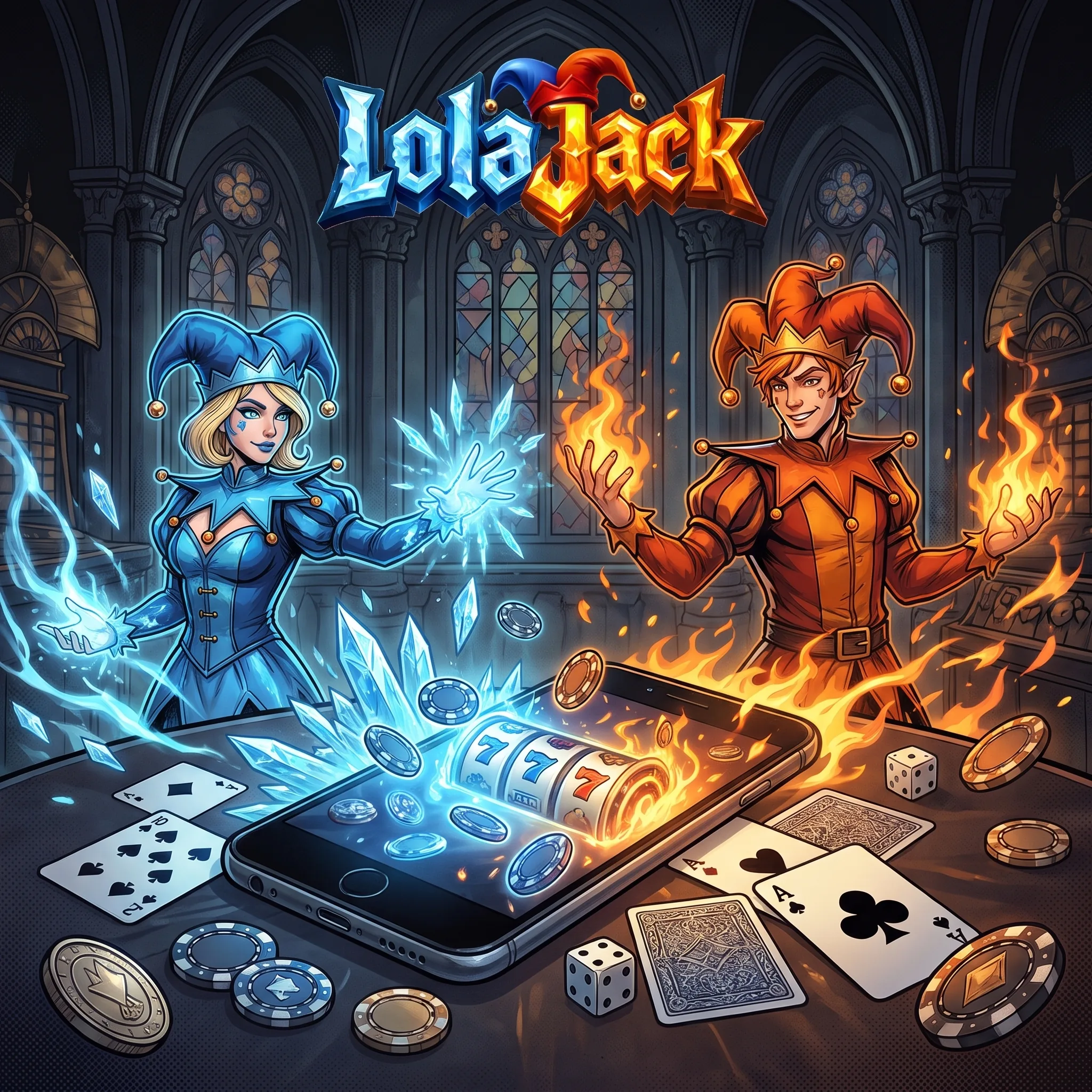 LolaJack mobile browser play illustration